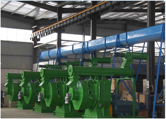 Biomass pellet production line