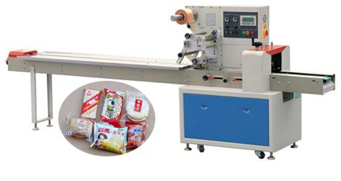 Rotary pillow packaging machine